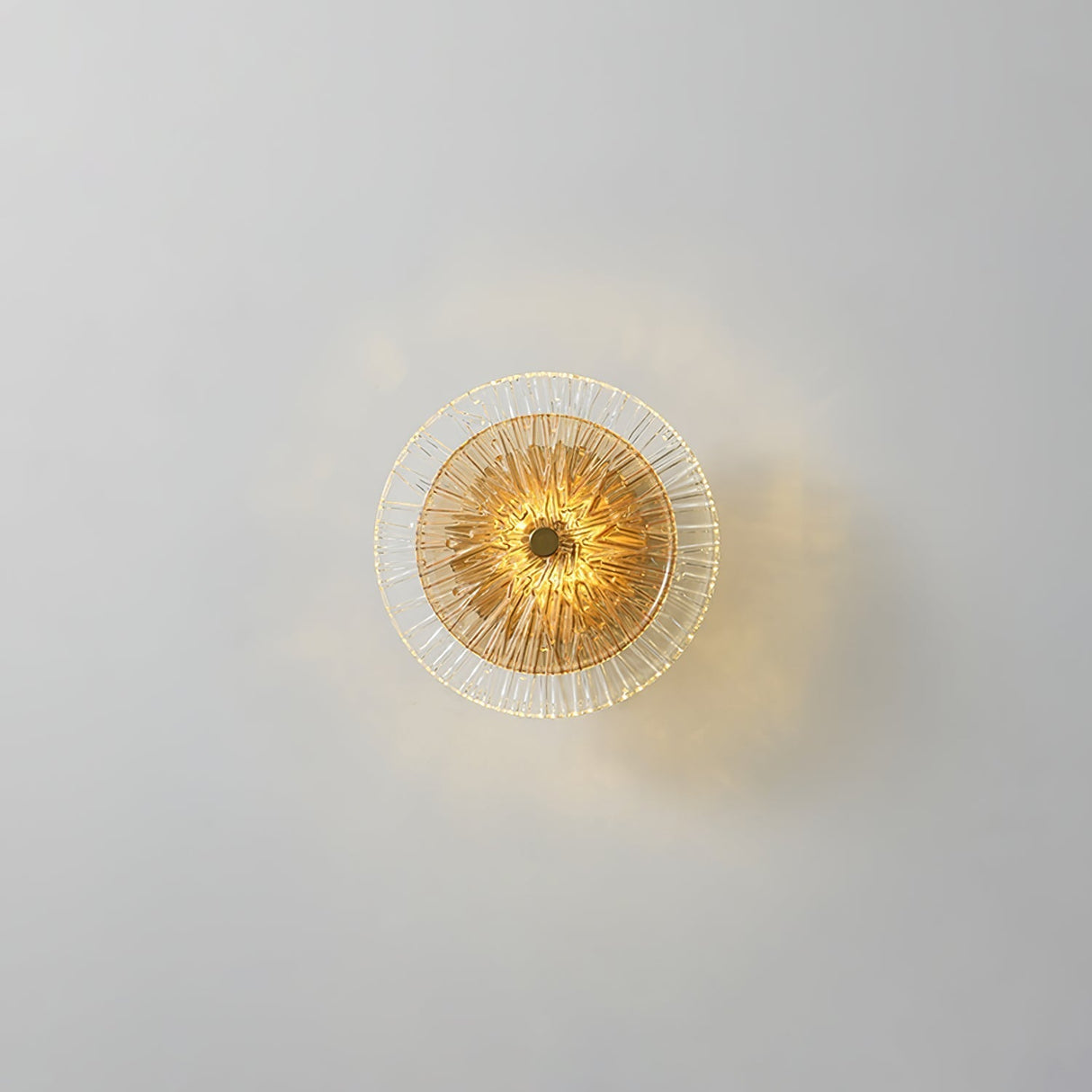Modern Lotus Wall Light Textured Glass Disc Design - Product detail 36