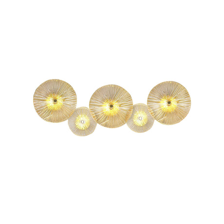 Modern Lotus Wall Light  Textured Glass Disc Design - Product detail 46