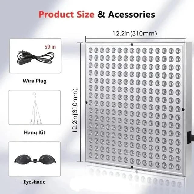 Red Light Therapy Panel 225 LED Infrared Skin Treatment - Product example