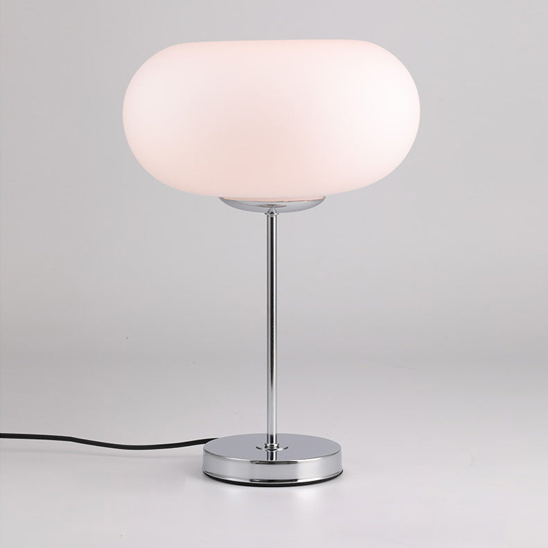 Modern Table Lamp Opal Glass Dome With Chrome Base - Product detail 17