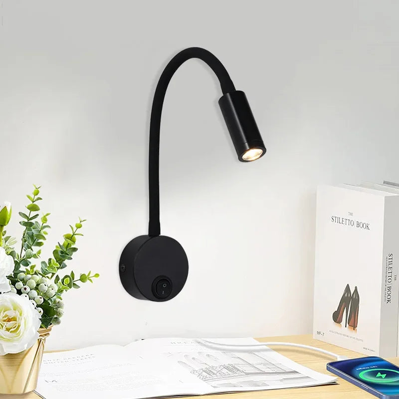 LED Wall Light Adjustable Flexible Arm Reading Lamp - Product detail 6