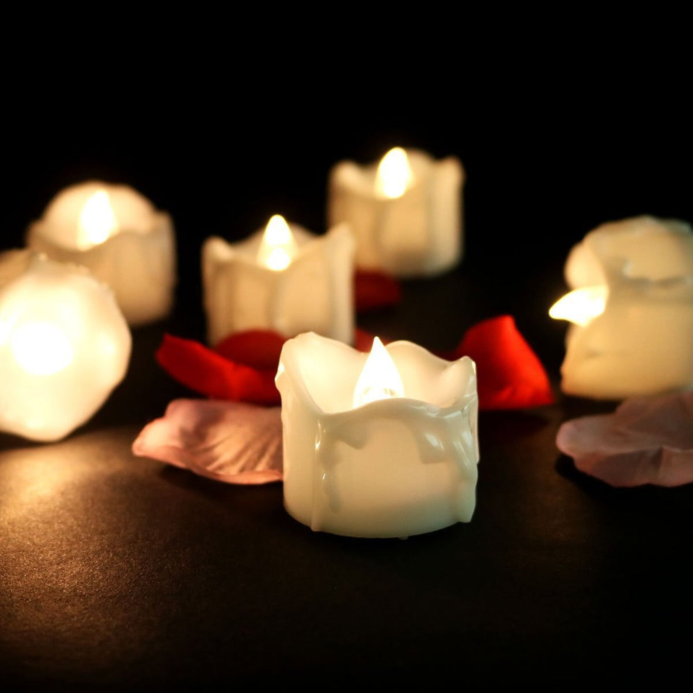 Flameless LED Tea Light Candles Battery Operated Flickering Set - Product detail 4
