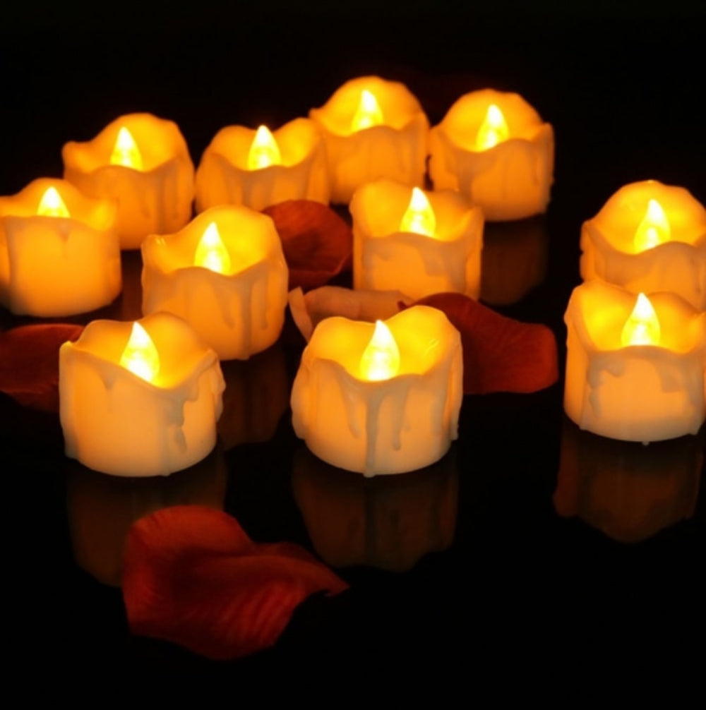 Flameless LED Tea Light Candles Battery Operated Flickering Set - Product detail 6
