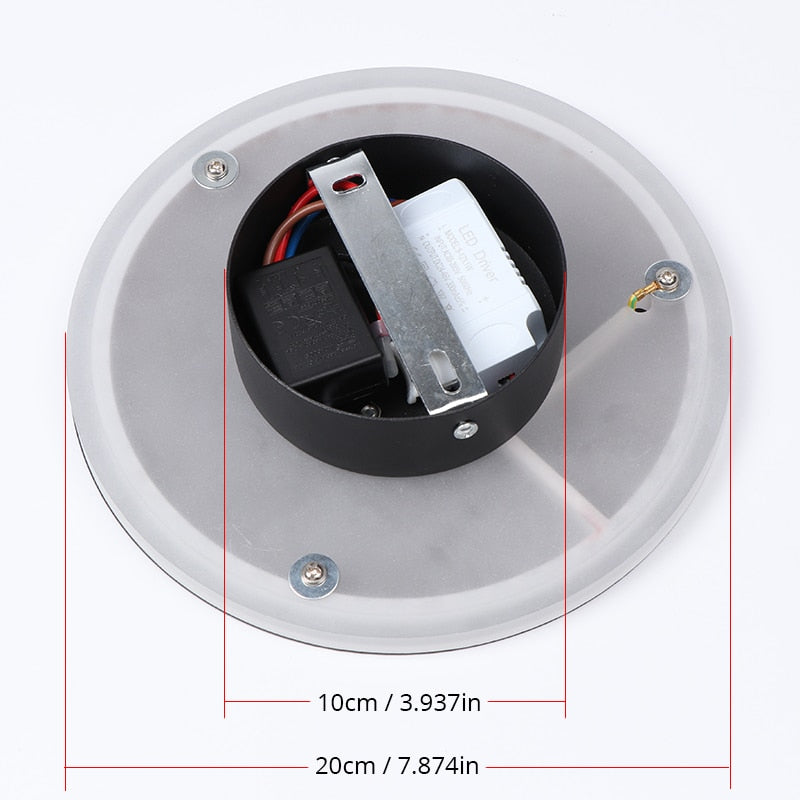 LED Wall Light Modern Round Adjustable Fixture - Product detail 4