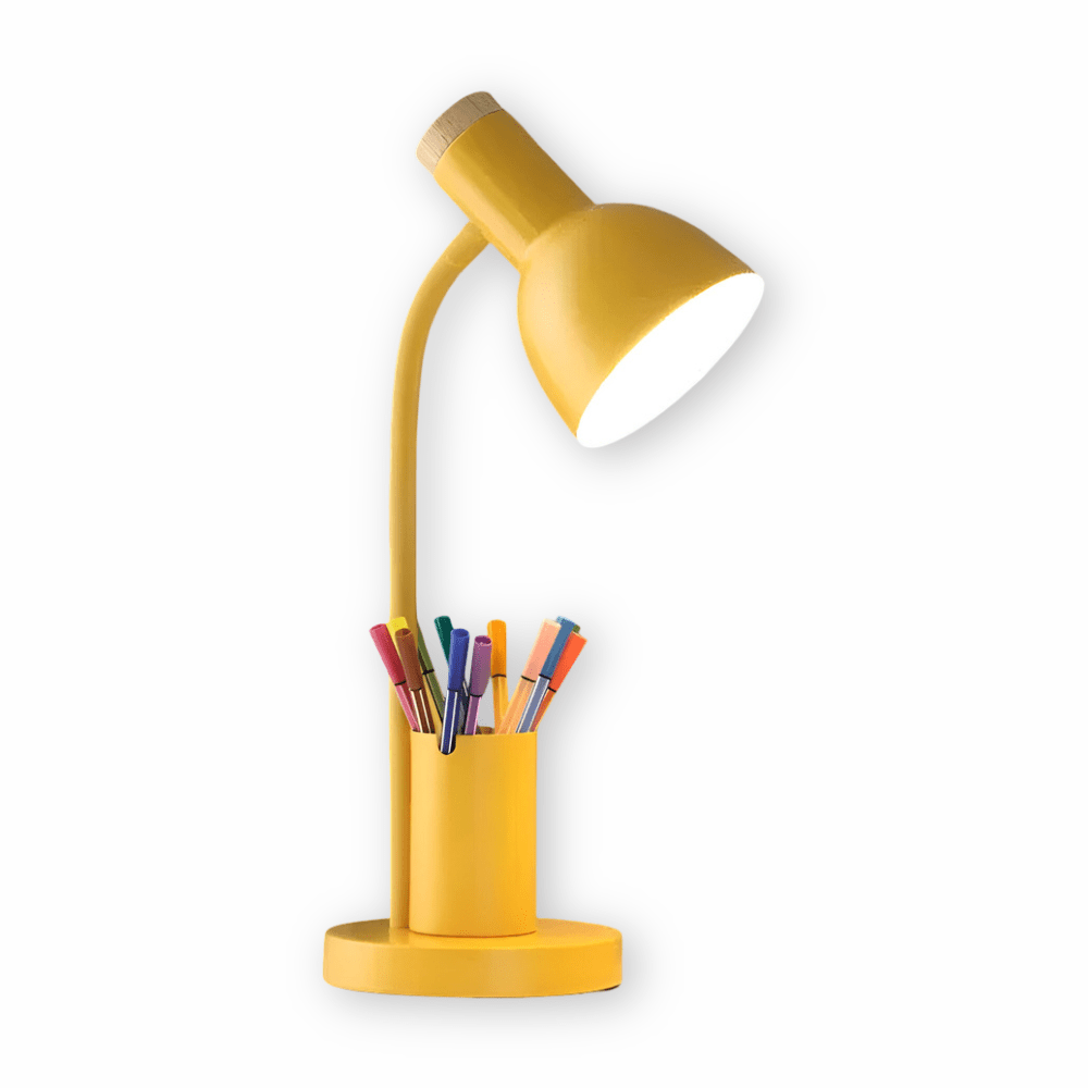 Modern LED Desk Lamp Integrated Pen Holder and Adjustable Head - Product detail 12