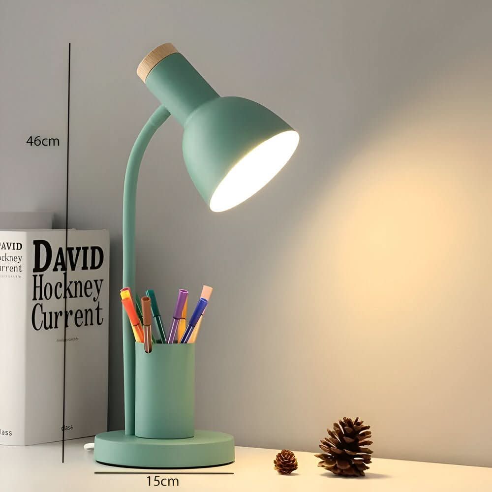 Modern LED Desk Lamp Integrated Pen Holder and Adjustable Head - Product detail 8