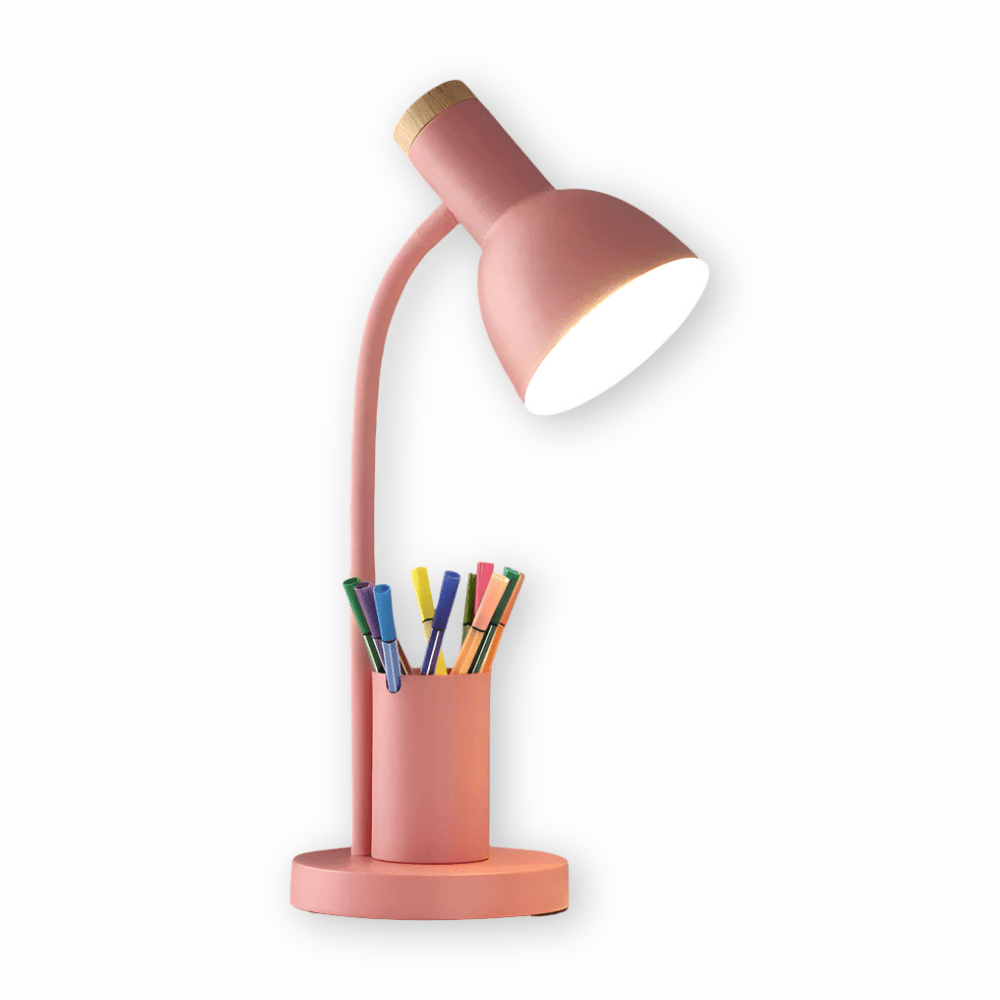 Modern LED Desk Lamp Integrated Pen Holder and Adjustable Head - Product detail 10