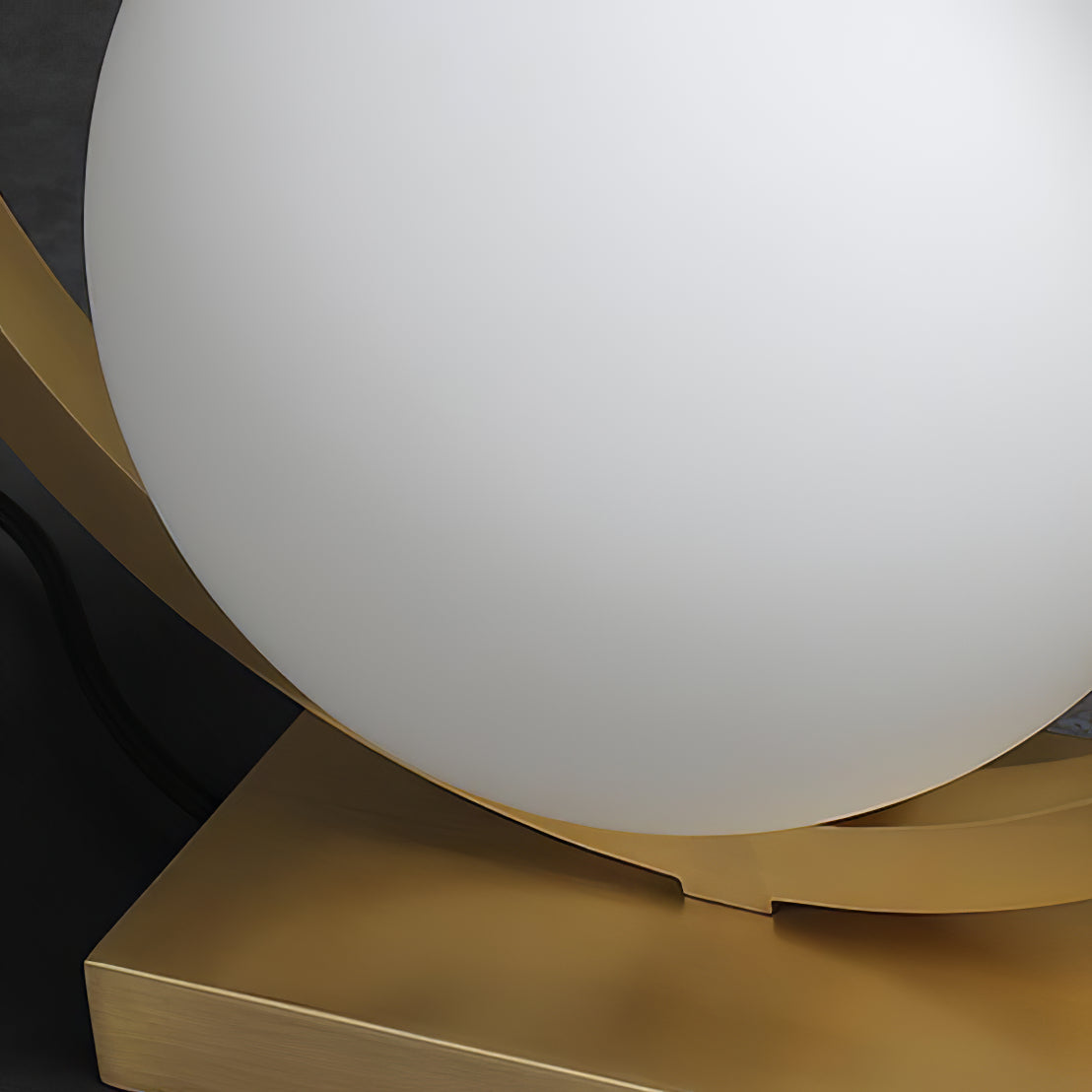 Modern Table Lamp Brass Circle Globe Design - Product detail 8