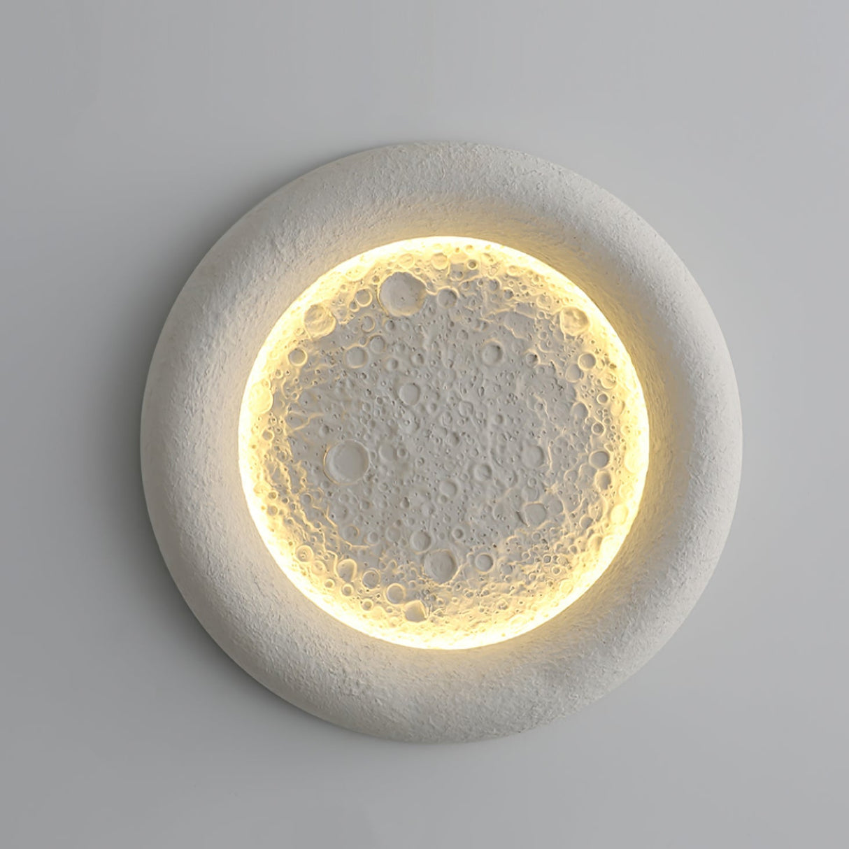 Modern Ceiling Light Moon Crater LED Design - Detailed view