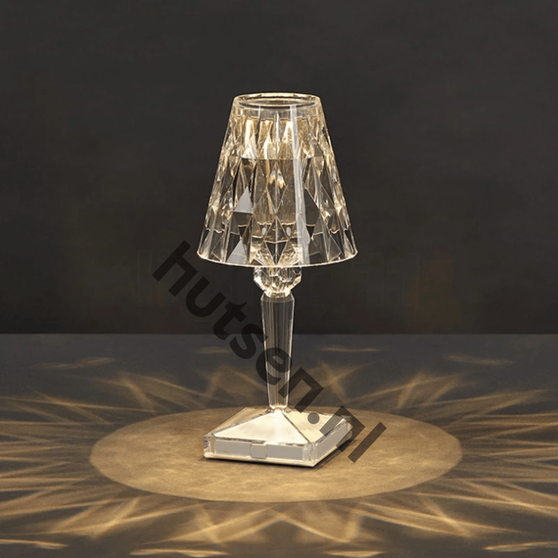 Crystal Table Lamp Wireless Dimmable LED Design - Product showcase