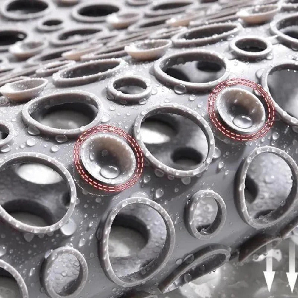 Non-Slip Shower Mat  PVC Drainage Design With Suction Cups - Product detail 4