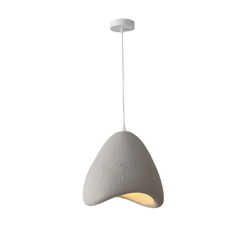 Minimalist Pendant Light Textured White Dome Design - Product detail 6