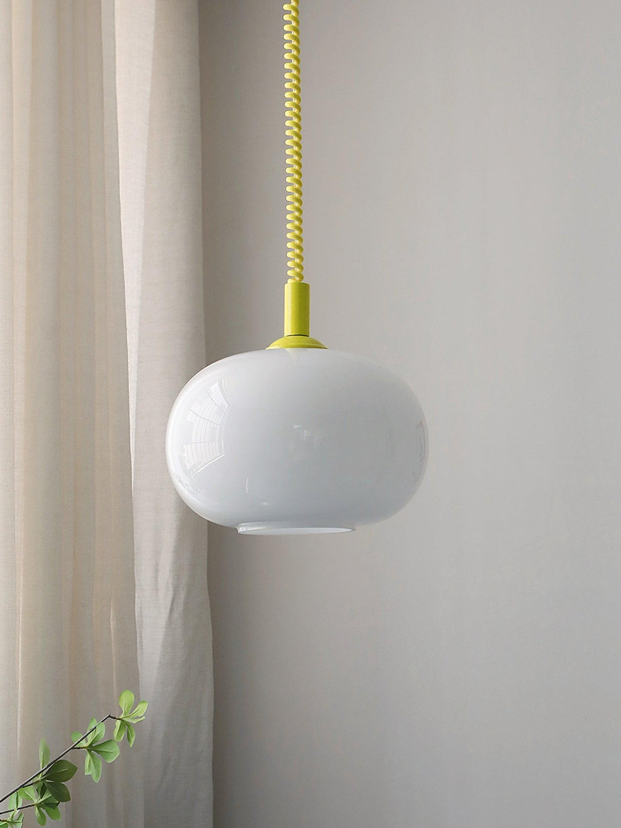 Modern Pendant Light Frosted Glass Dome Design - Product example
