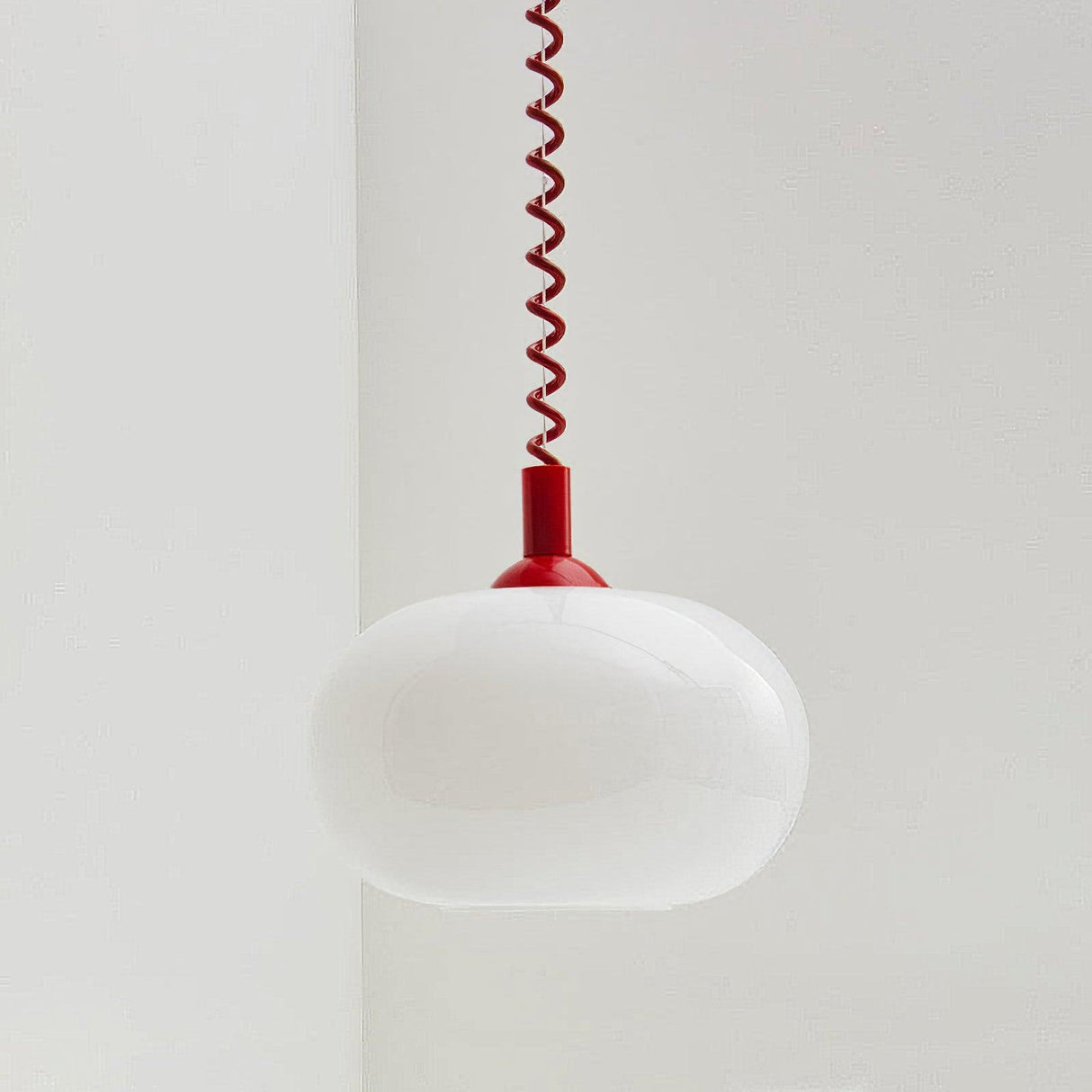 Modern Pendant Light Frosted Glass Dome Design - Product detail 4