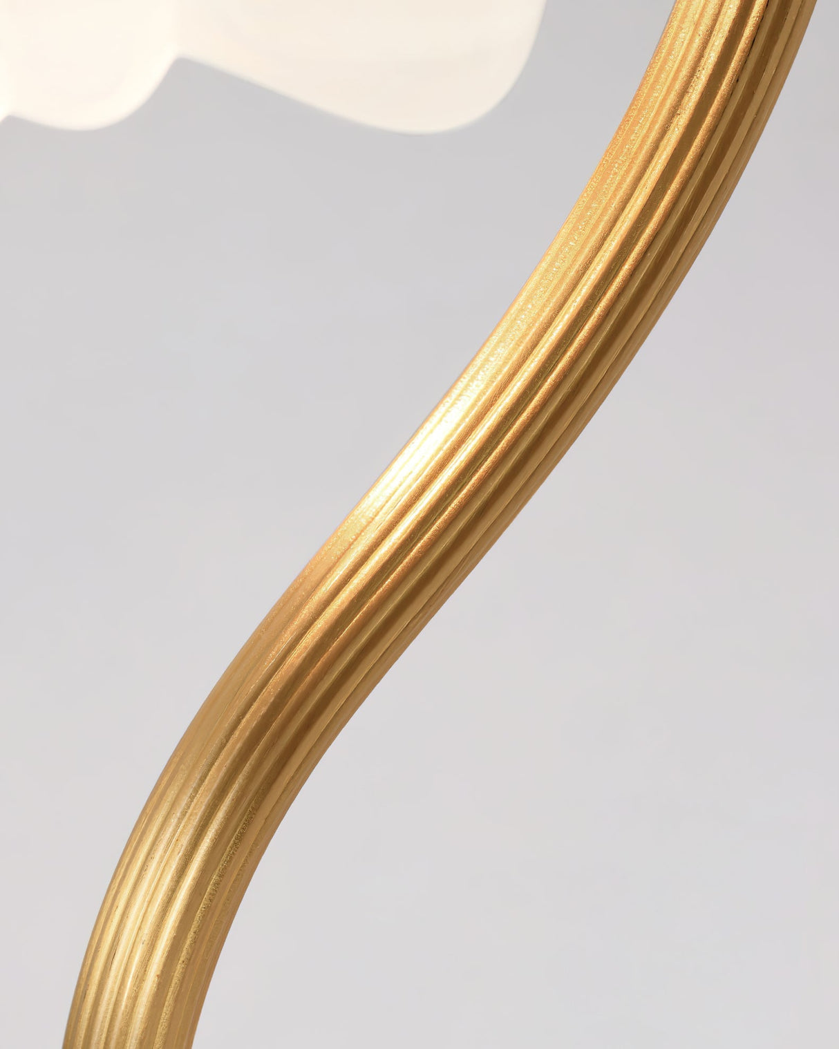 Vintage Table Lamp Magnolia Glass Shade with Brass Stand - Product detail 22