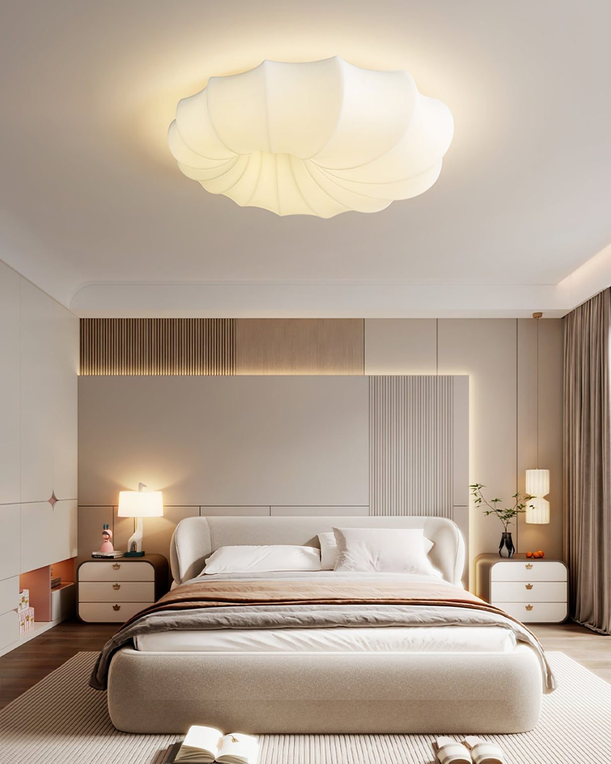 Modern Shell Ceiling Light Sculpted Wave Design - Product detail 10