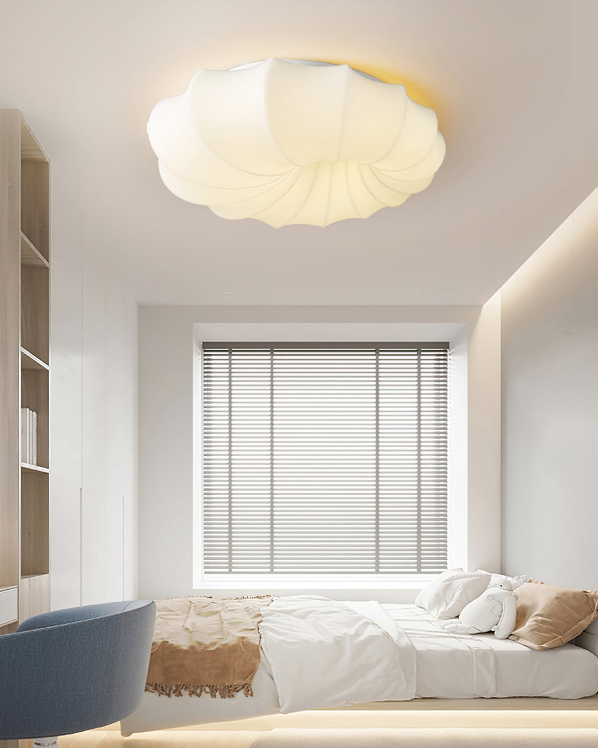 Modern Shell Ceiling Light Sculpted Wave Design - Product detail 14