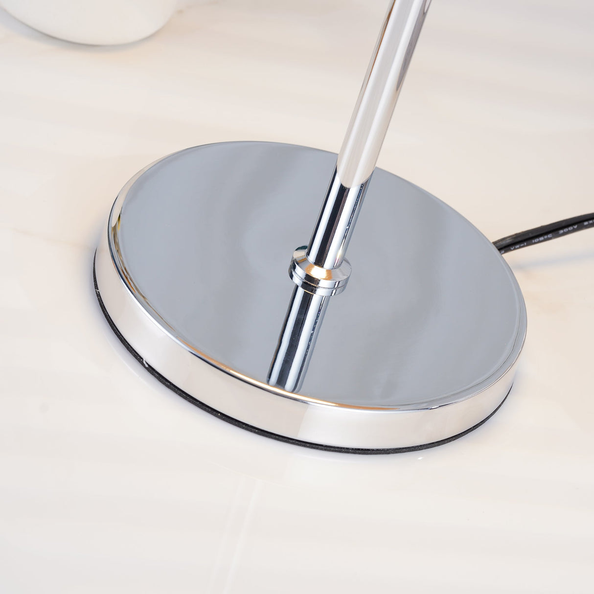 Modern LED Table Lamp Orange Glass Dome Chrome Base - Product detail 32