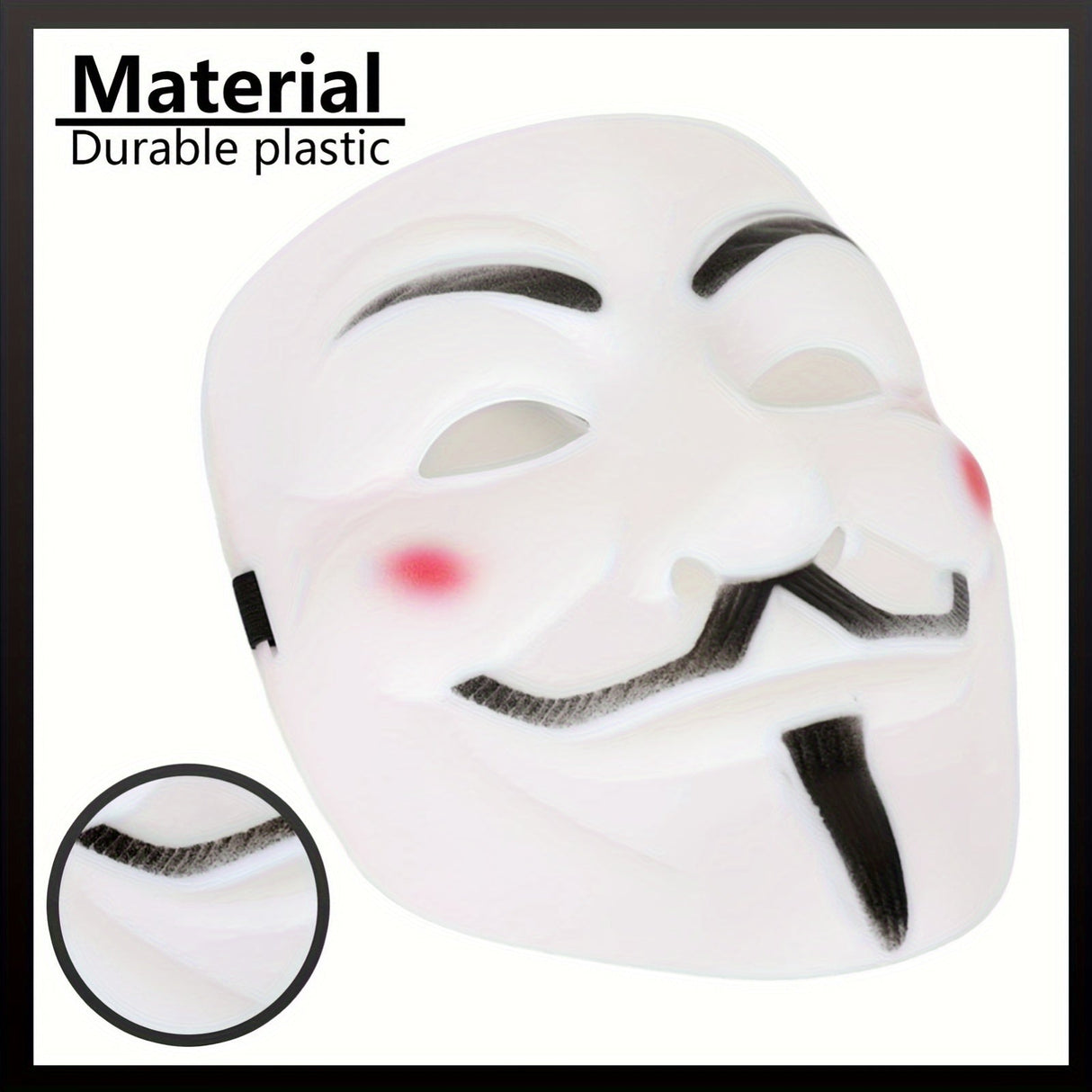 Anonymous Halloween Mask  Premium Metallic Finish Collection - Product detail 7