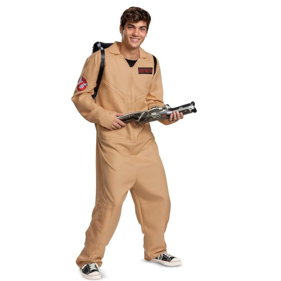 Halloween Costume Jumpsuit  Utility Style Beige Coveralls - Product detail 4