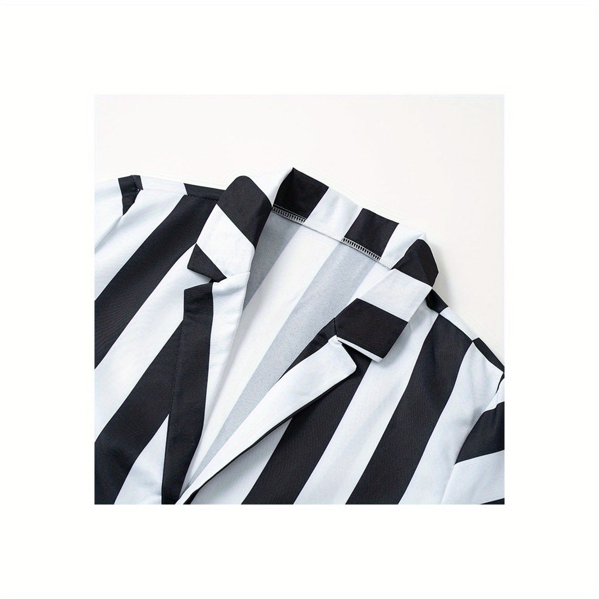 Striped Costume Suit  Black and White Movie Character Design - Product detail 5