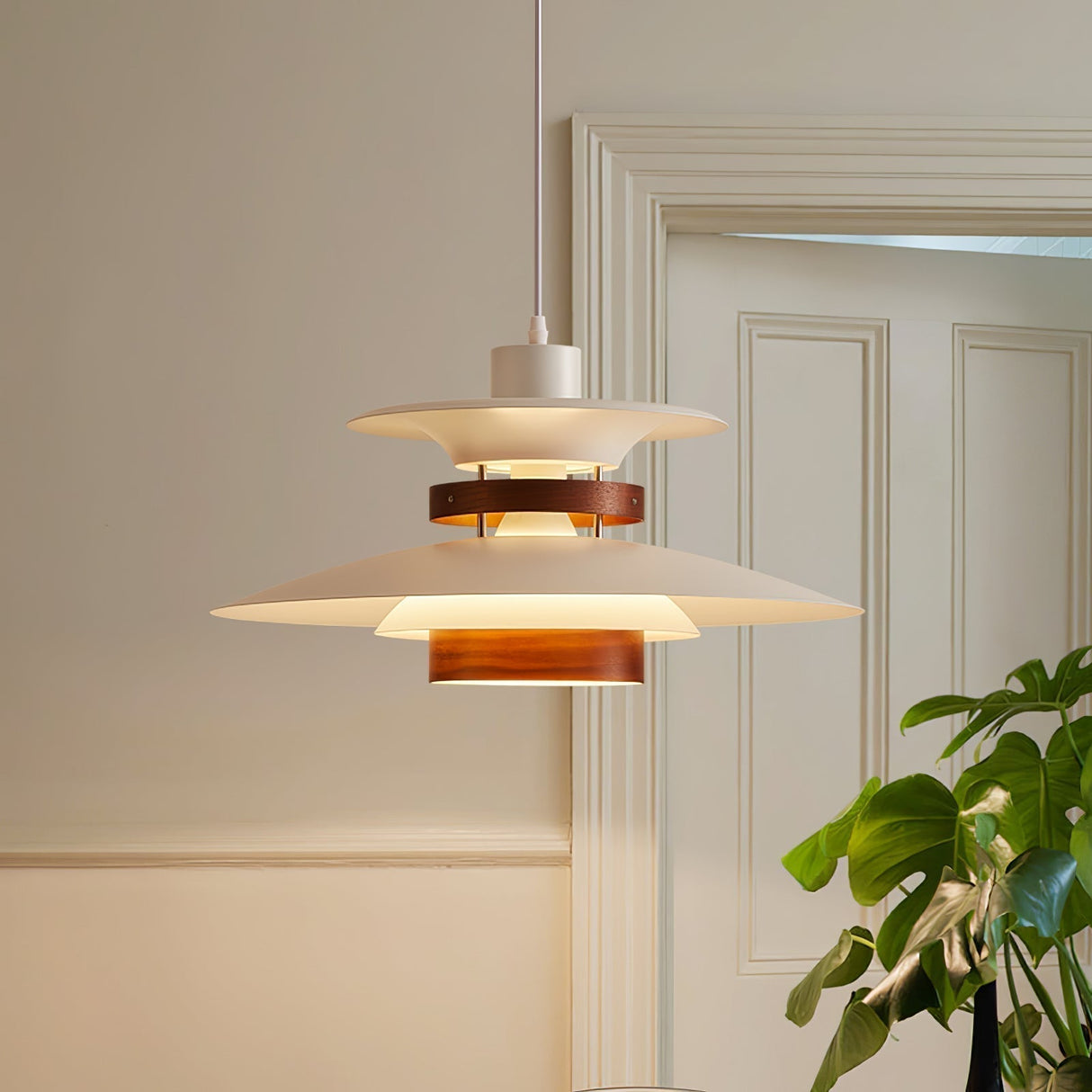 Modern Pendant Light Layered Metal Disc Design - Product detail 42