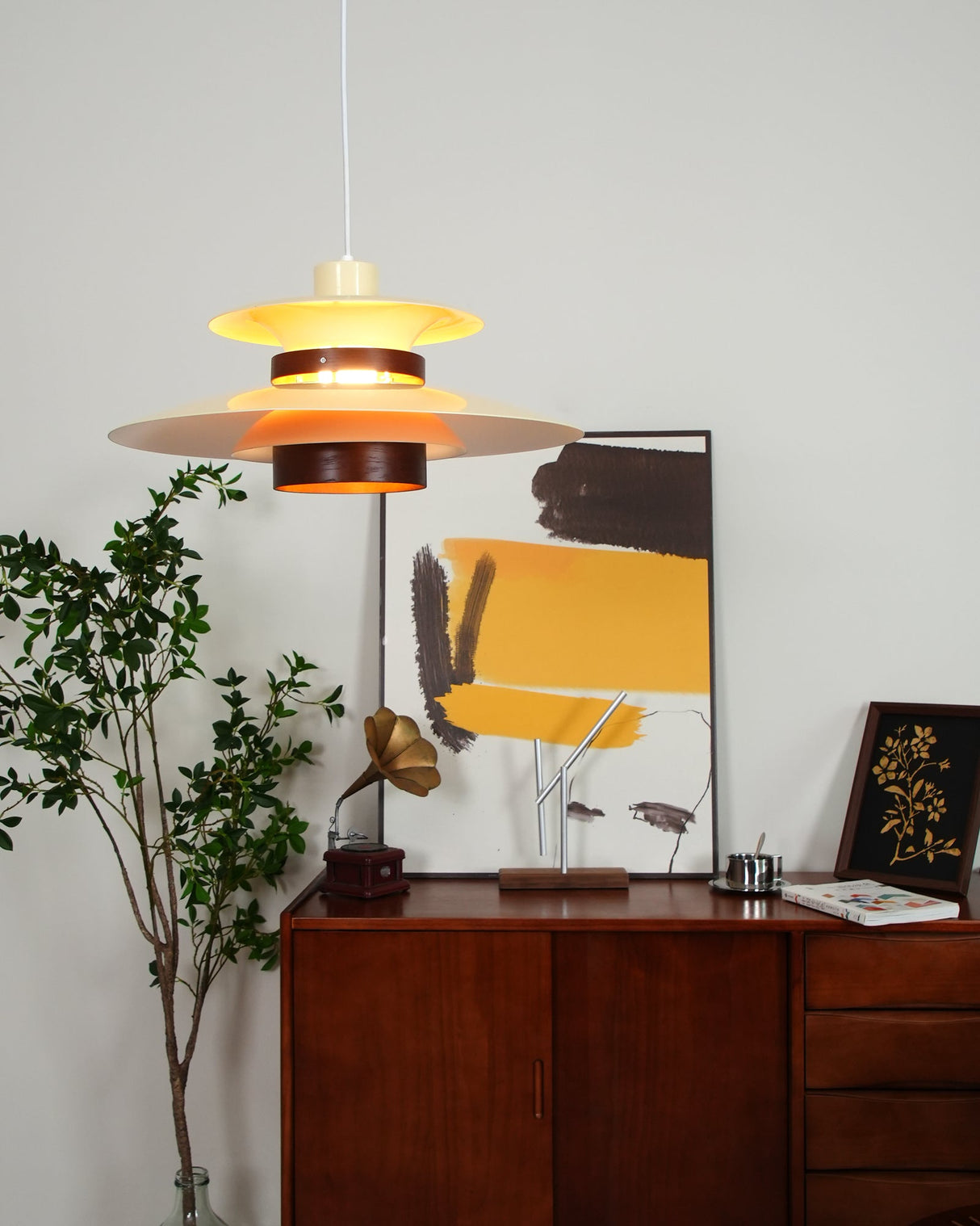 Modern Pendant Light Layered Metal Disc Design - Product detail 37