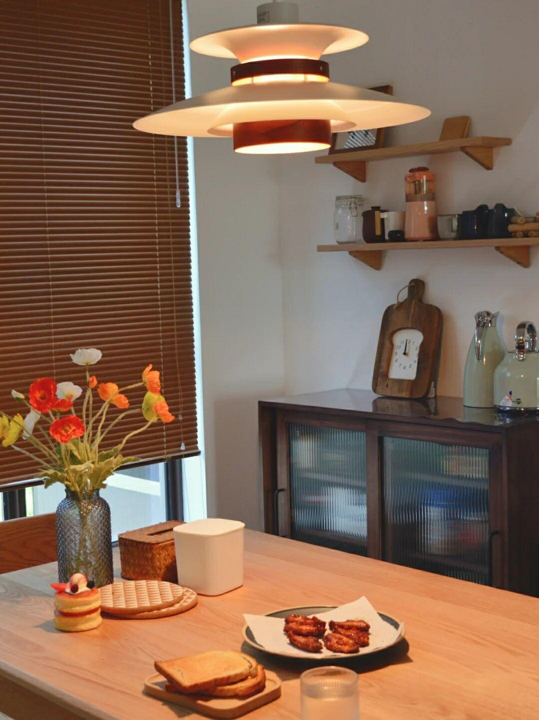Modern Pendant Light Layered Metal Disc Design - Product detail 22