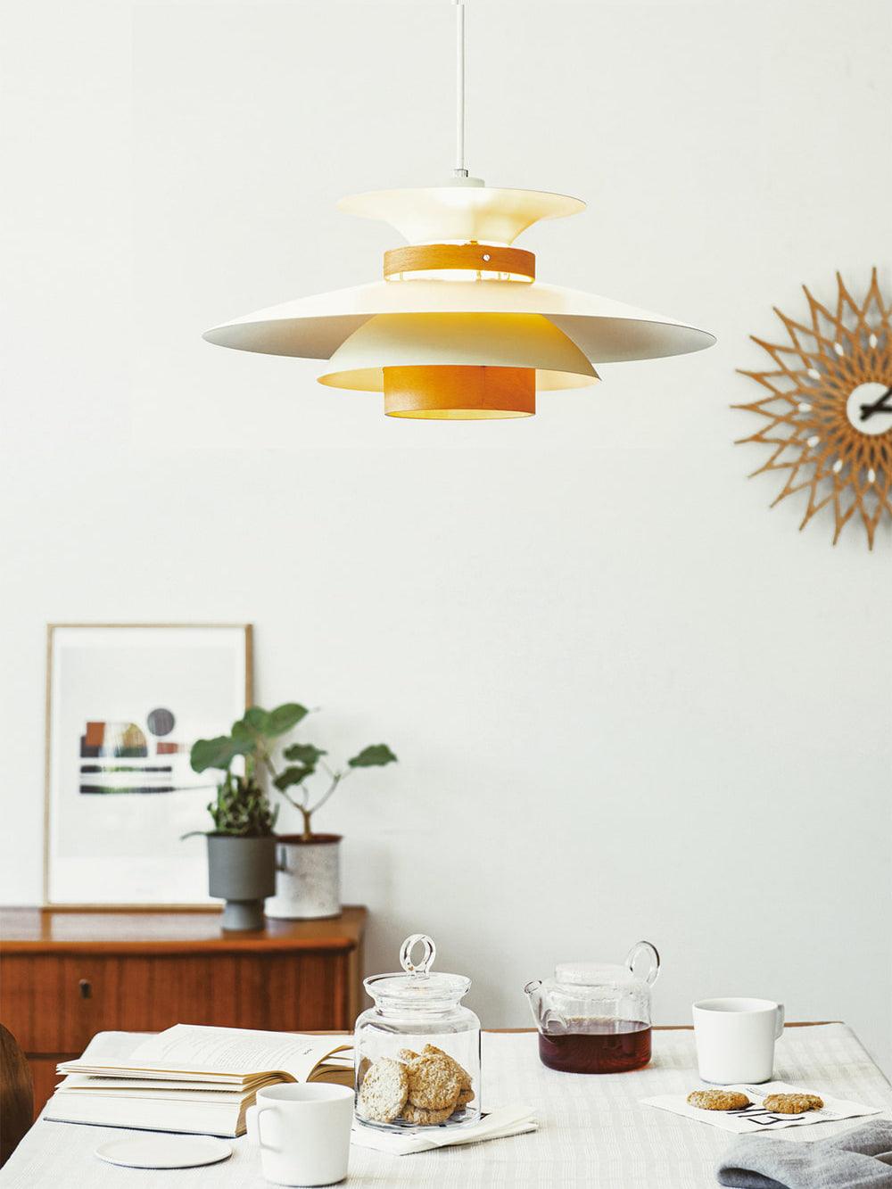 Modern Pendant Light Layered Metal Disc Design - Product detail 28