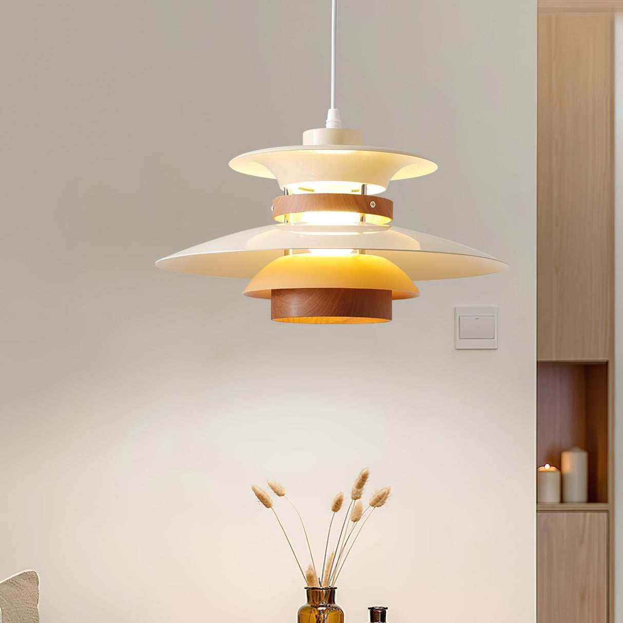 Modern Pendant Light Layered Metal Disc Design - Product detail 6