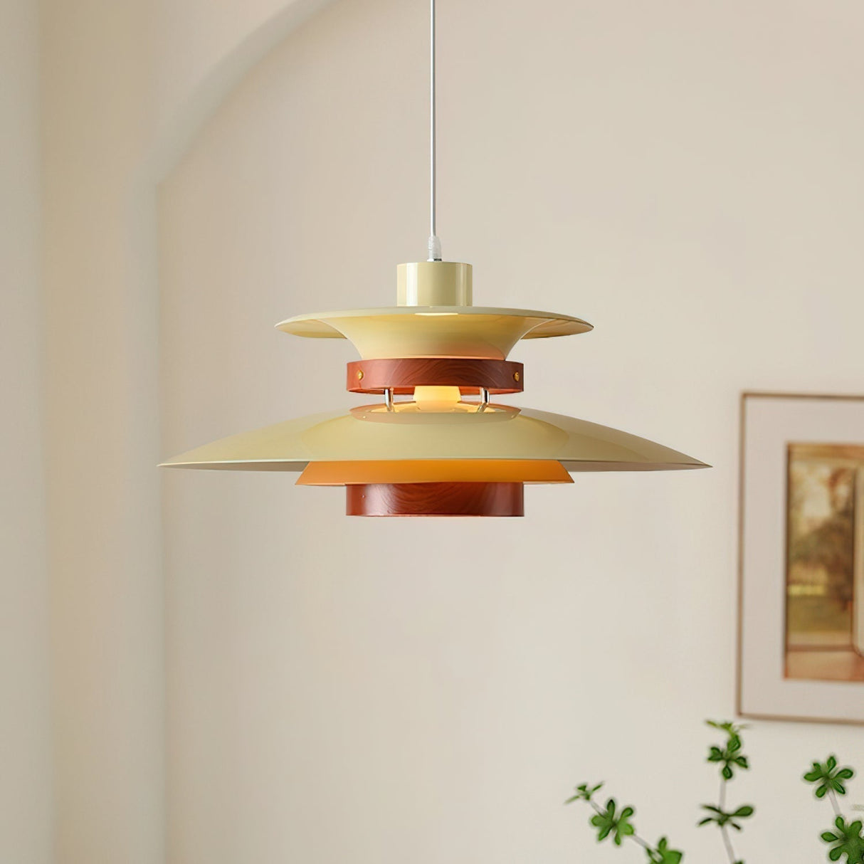 Modern Pendant Light Layered Metal Disc Design - Product detail 10