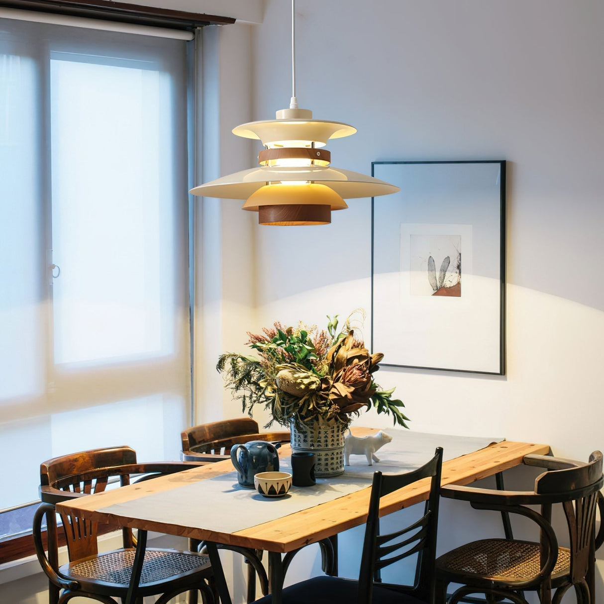 Modern Pendant Light Layered Metal Disc Design - Product detail 8