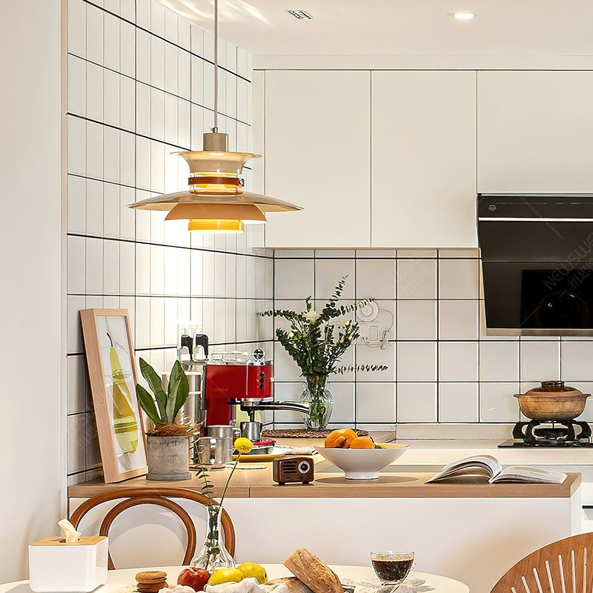 Modern Pendant Light Layered Metal Disc Design - Product detail 30