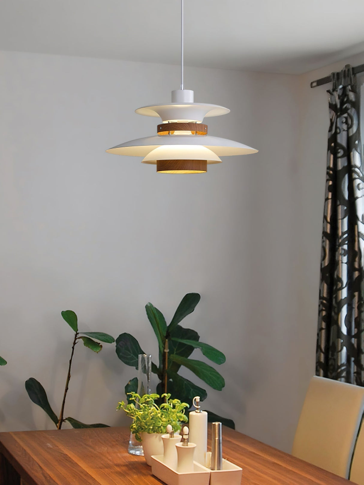 Modern Pendant Light Layered Metal Disc Design - Product detail 32