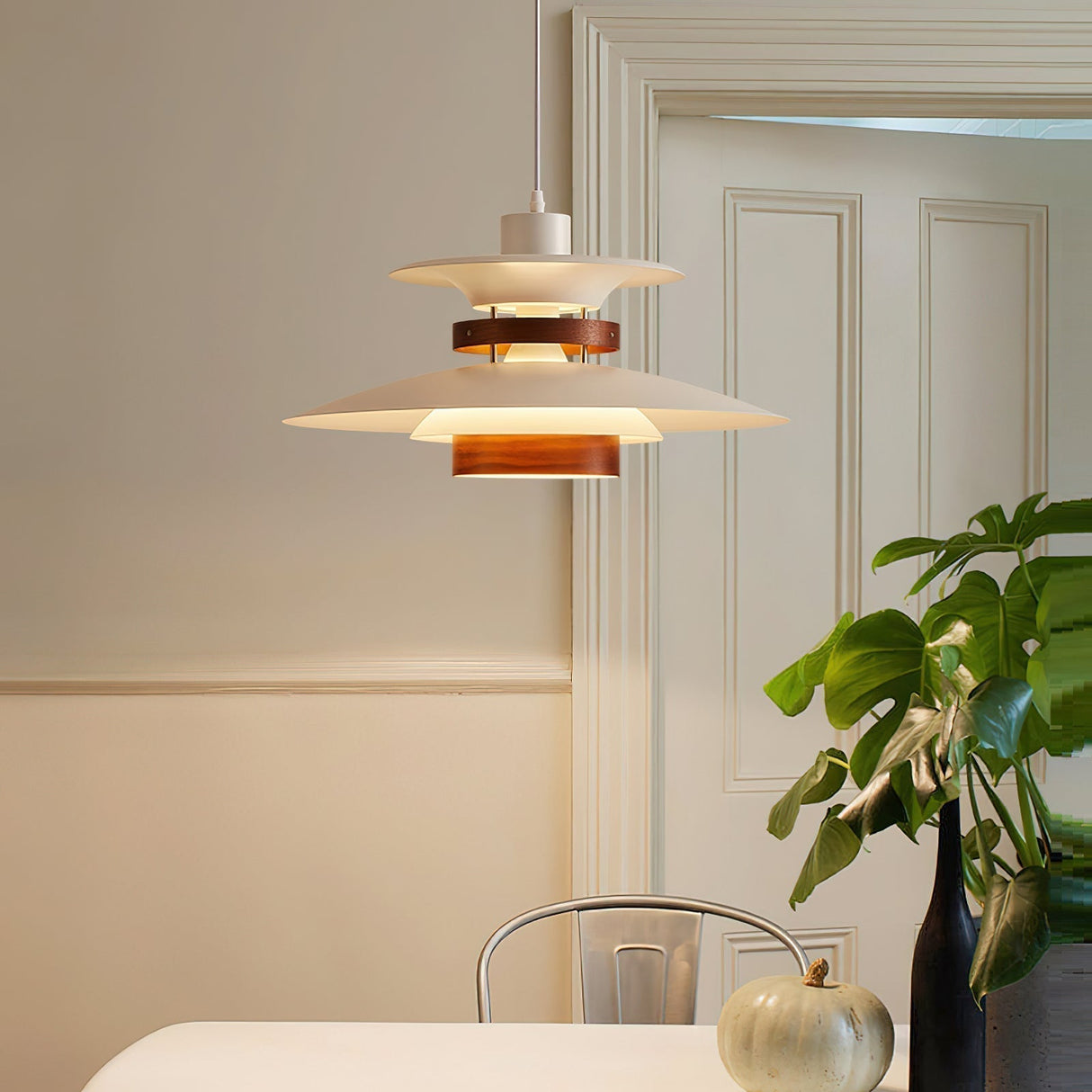 Modern Pendant Light Layered Metal Disc Design - Product detail 7