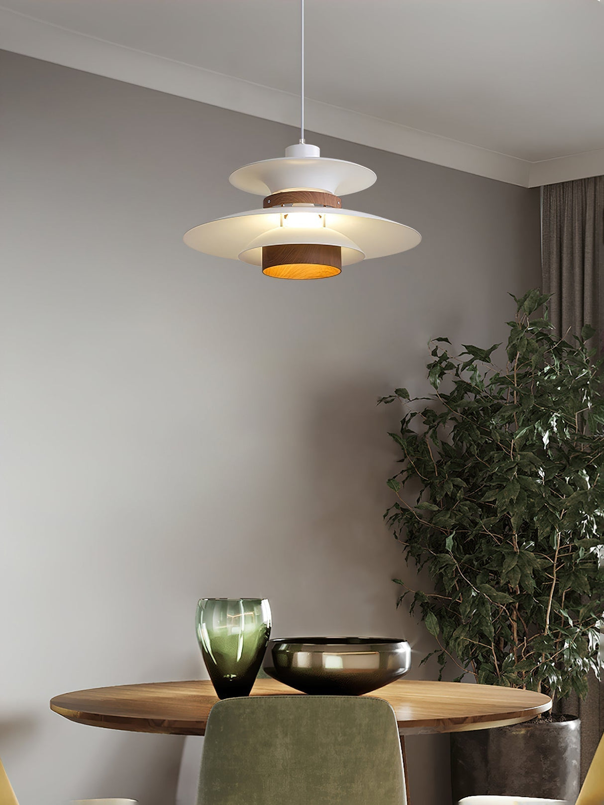 Modern Pendant Light Layered Metal Disc Design - Product detail 44