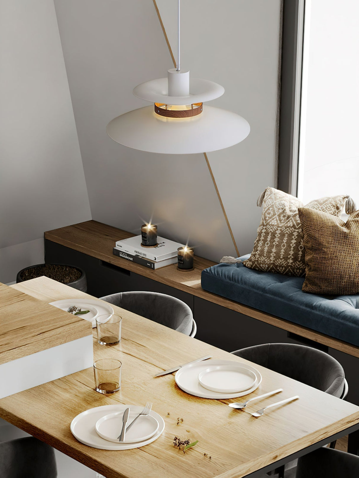 Modern Pendant Light Layered Metal Disc Design - Product detail 36