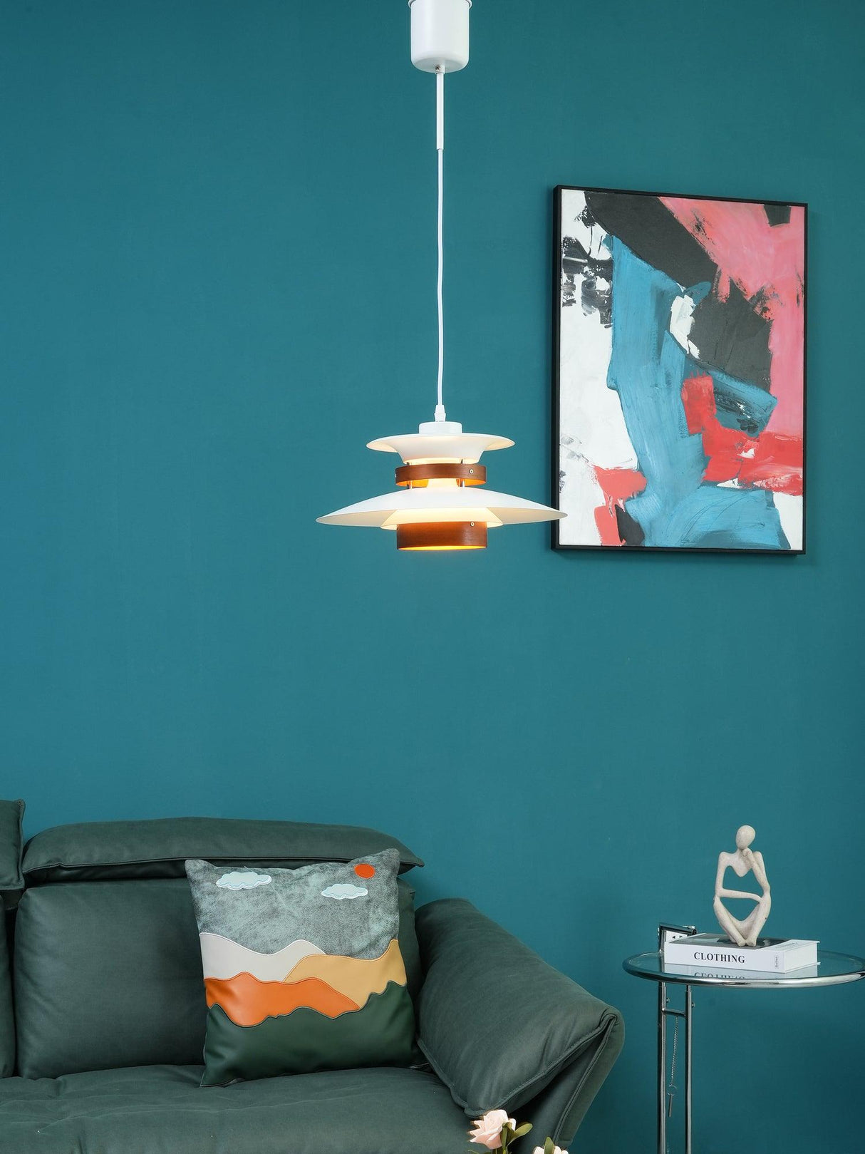 Modern Pendant Light Layered Metal Disc Design - Product detail 18
