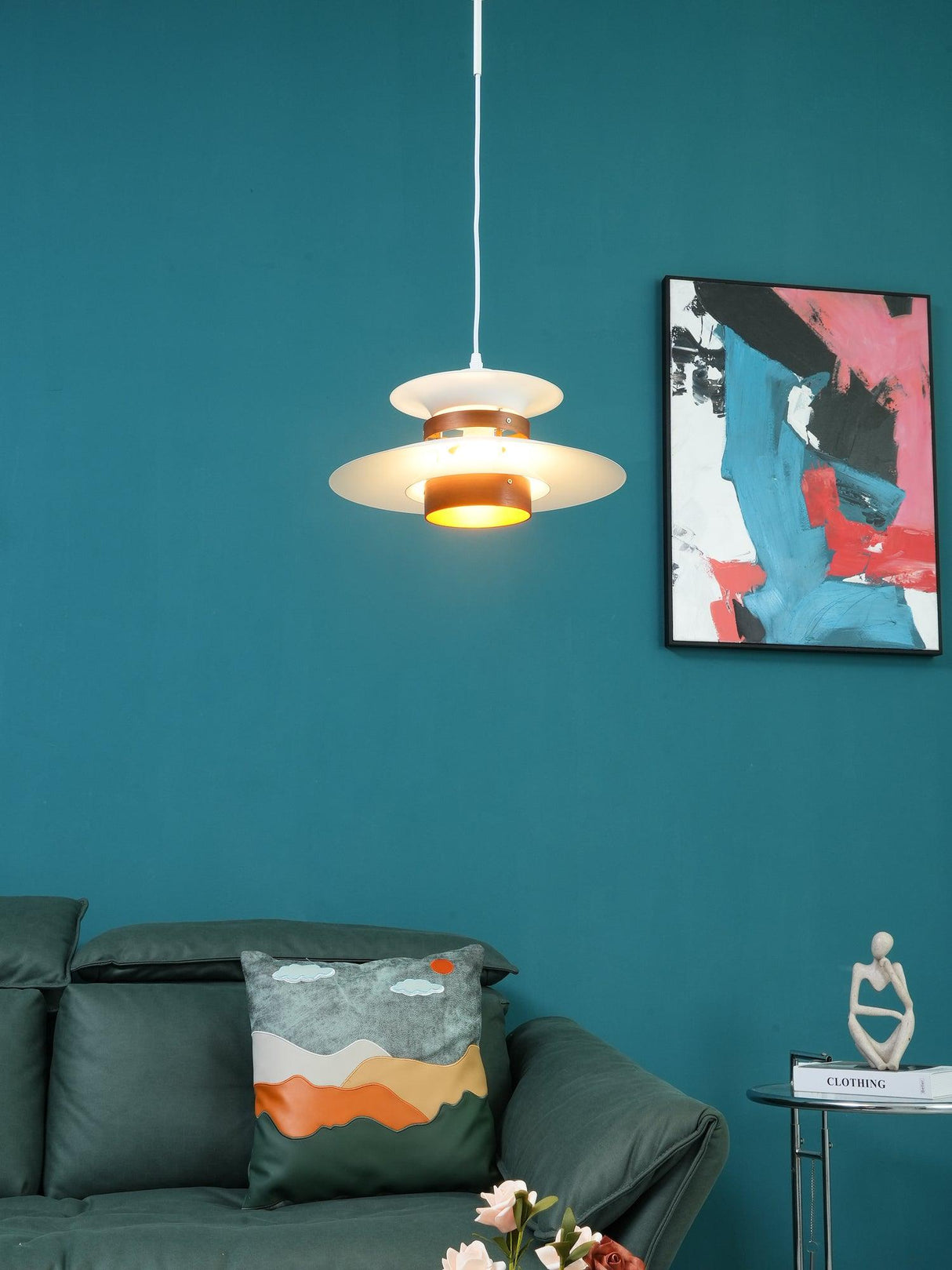 Modern Pendant Light Layered Metal Disc Design - Product detail 17