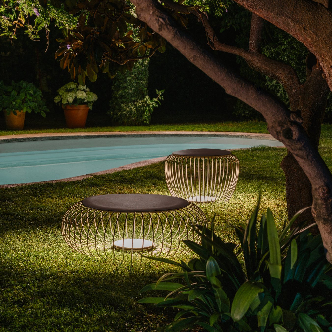 Modern LED Table Lamp  Wire Mesh Dome Design - Product detail 17
