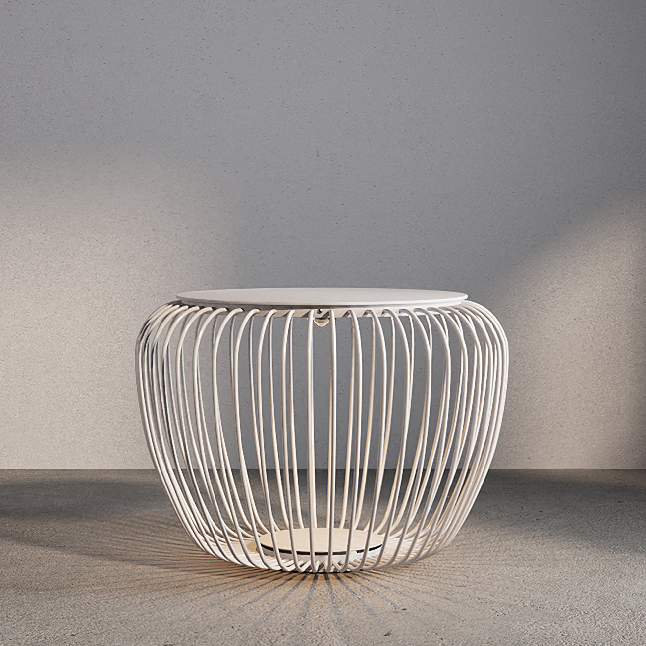 Modern LED Table Lamp  Wire Mesh Dome Design - Detailed view