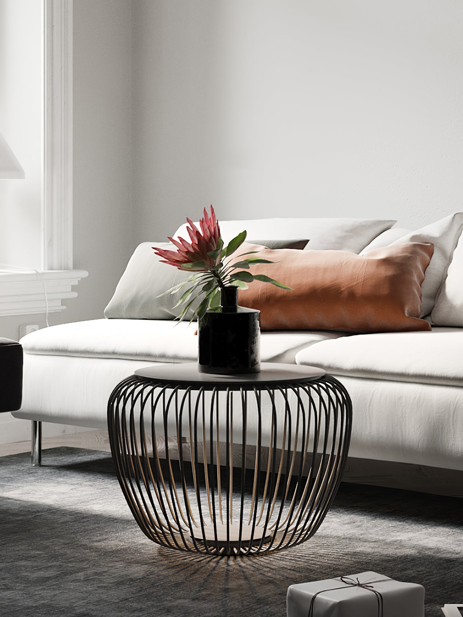 Modern LED Table Lamp  Wire Mesh Dome Design - Product detail 10