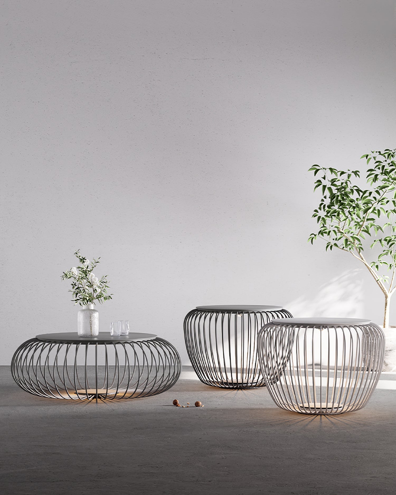 Modern LED Table Lamp  Wire Mesh Dome Design - Product detail 11