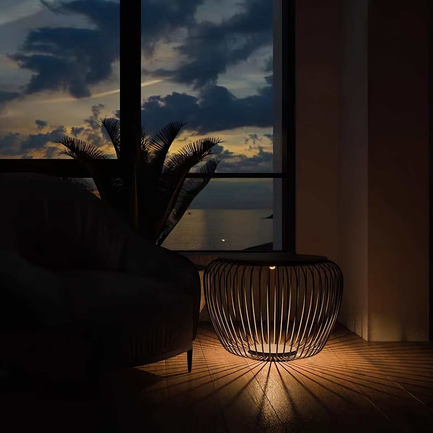 Modern LED Table Lamp  Wire Mesh Dome Design - Product detail 14