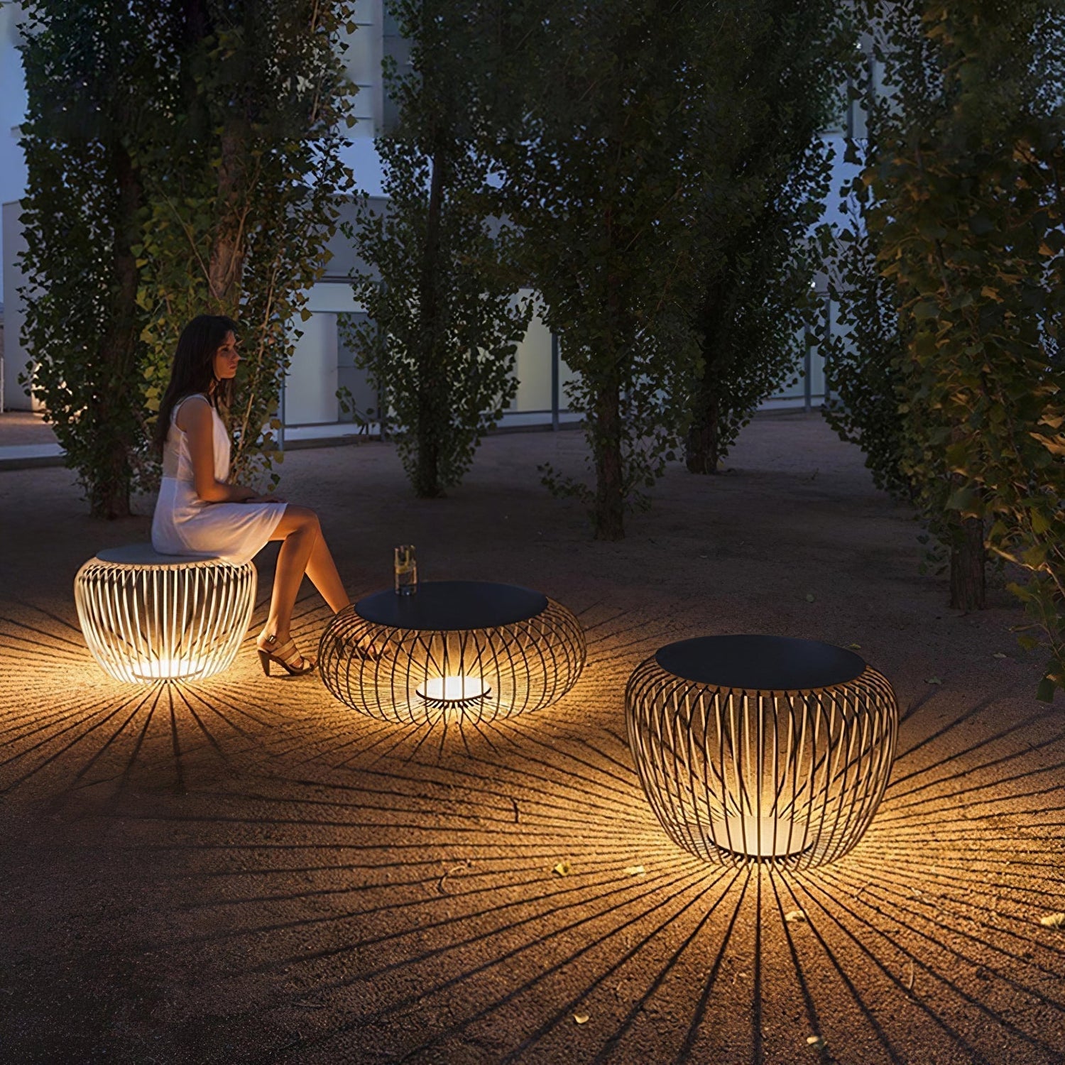 Modern LED Table Lamp  Wire Mesh Dome Design - Product detail 21