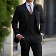 Classic Three Piece Suit  Black Slim Fit Business Formal - Product detail 5
