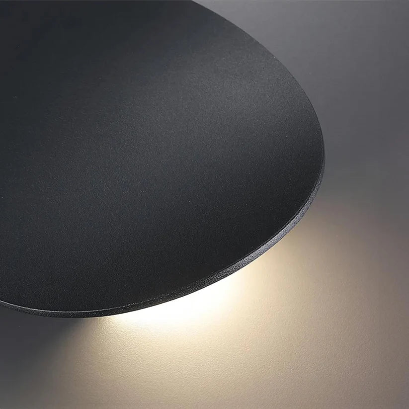 Modern LED Wall Lamp Curved Metal Disc Design - Product detail 9