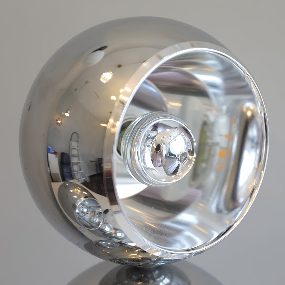 Modern Glass Table Lamp Spherical Chrome Design - Product detail 25