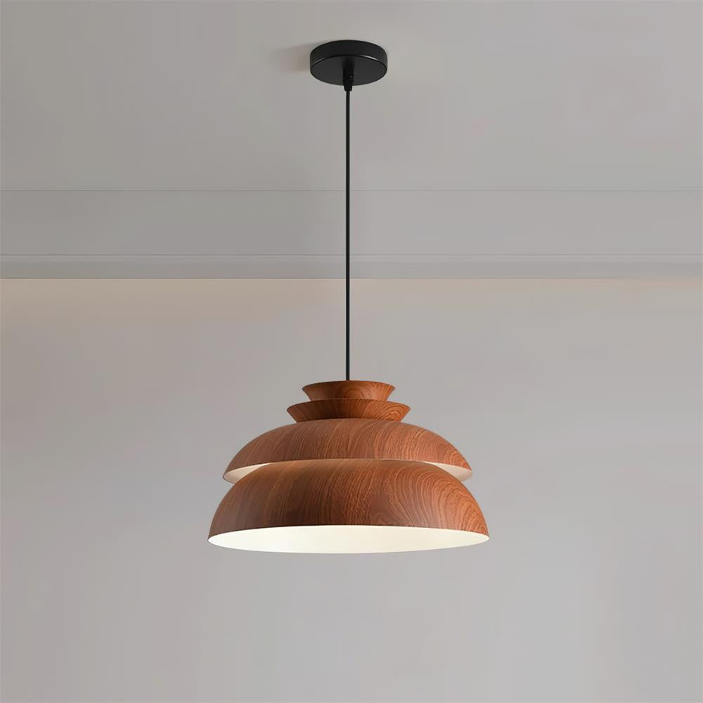 Scandinavian Pendant Light Layered Wood Design - Product detail 14