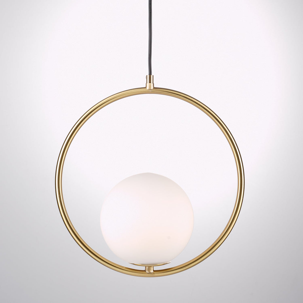 Modern Globe Pendant Light  Brushed Gold Arc Frame - Product detail 56